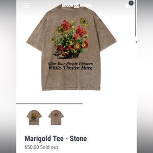 Kids Marigold Tee - White